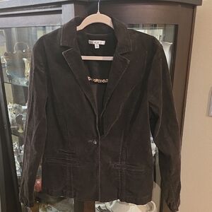 Cabi Chocolate Brown Courdoroy Jacket  Women's XL